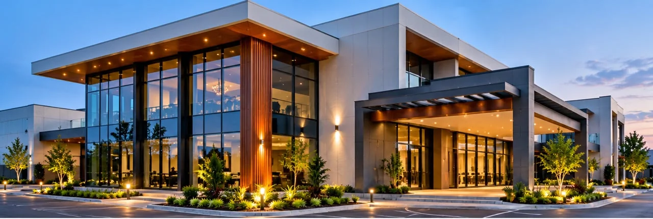 Contemporary architectural building exterior, supplied image