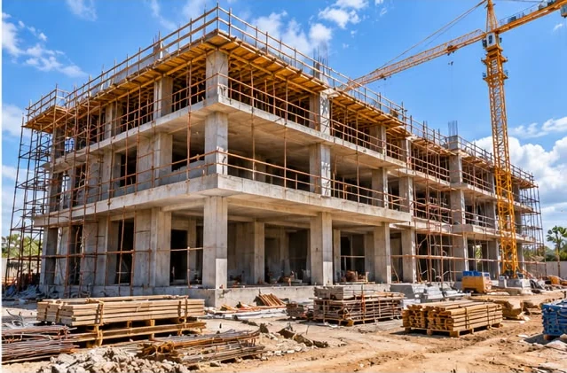 Building structure illustration, image